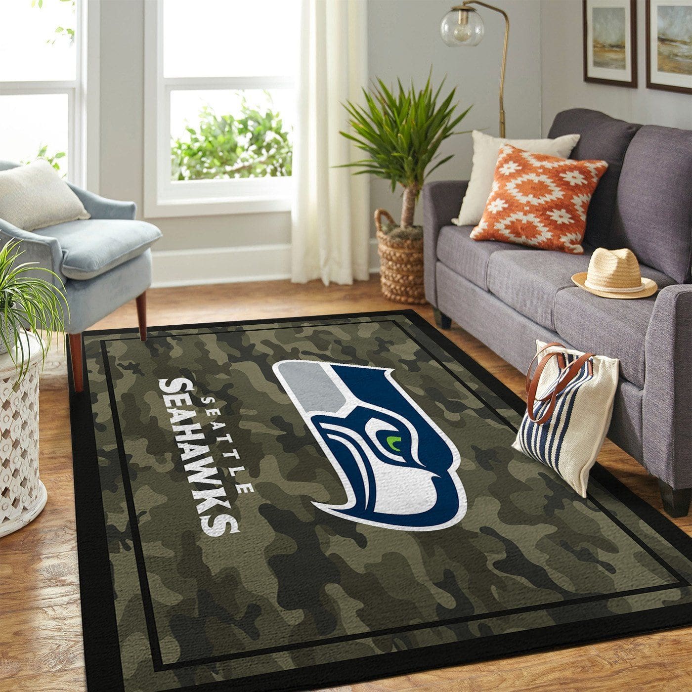 Amazon Seattle Seahawks Living Room Area No4968 Rug