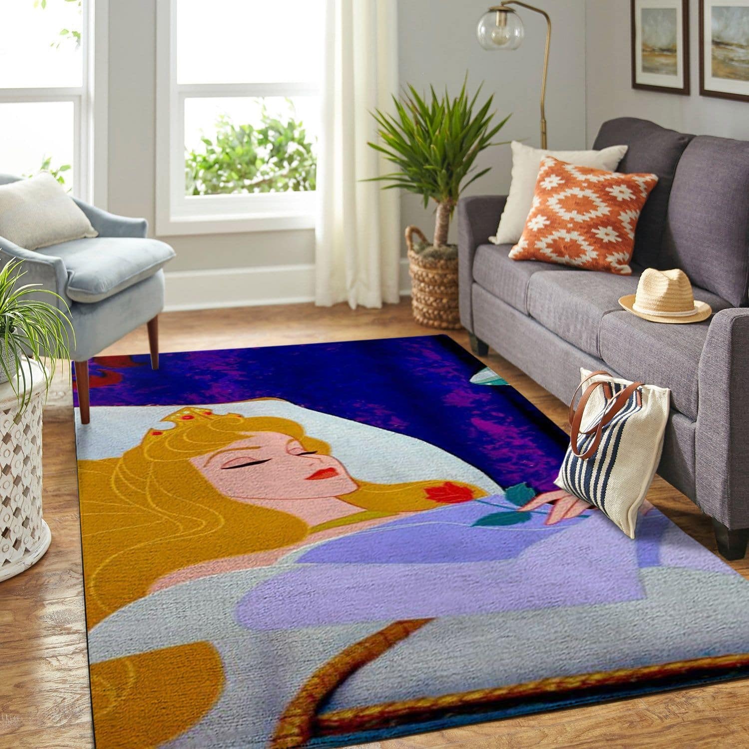 Amazon Sleeping Princess Aurora Living Room Area No6524 Rug