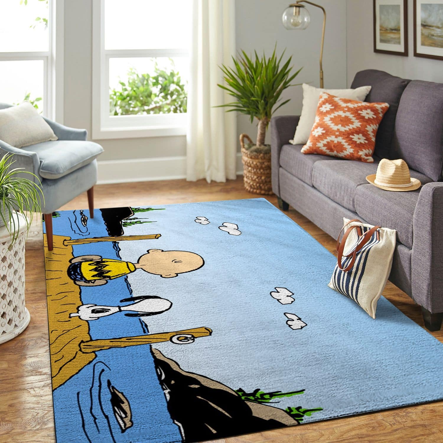 Amazon Snoopy Dog And Peanuts Comic Living Room Area No5881 Rug