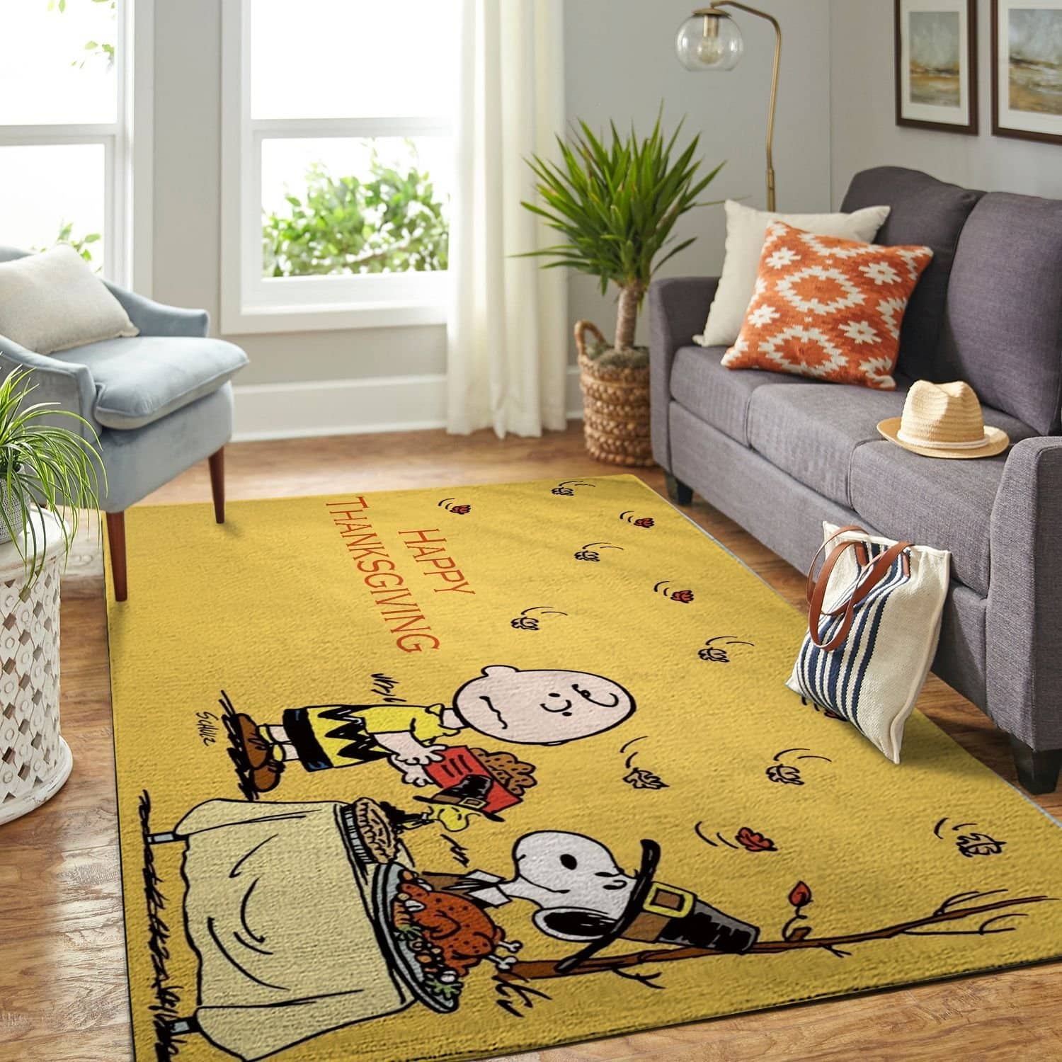 Amazon Snoopy Dog And Peanuts Comic Living Room Area No6536 Rug