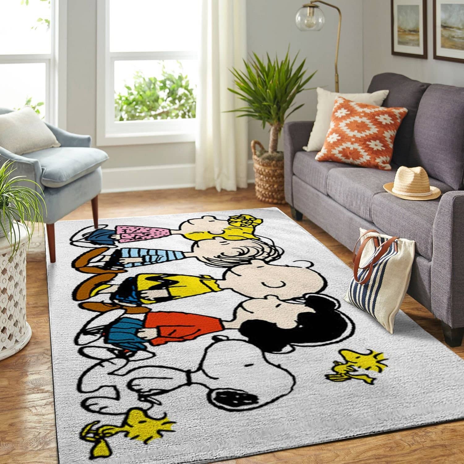 Amazon Snoopy Dog And Peanuts Comic Living Room Area No6559 Rug