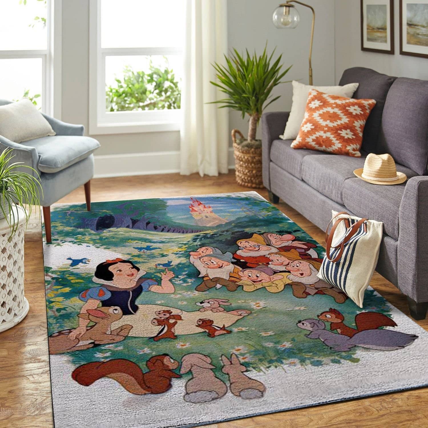 Amazon Snow White And Seven Dwarfs Living Room Area No6569 Rug