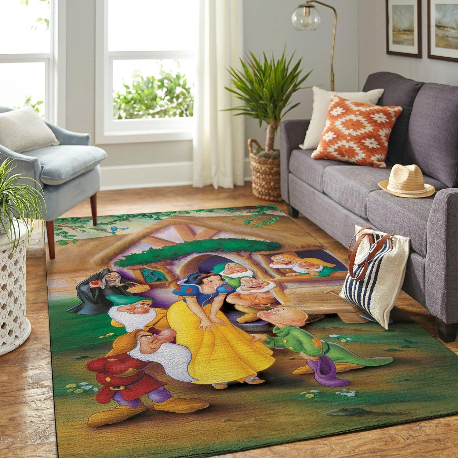 Amazon Snow White Princess And Seven Dwarfs Living Room Area No6576 Rug
