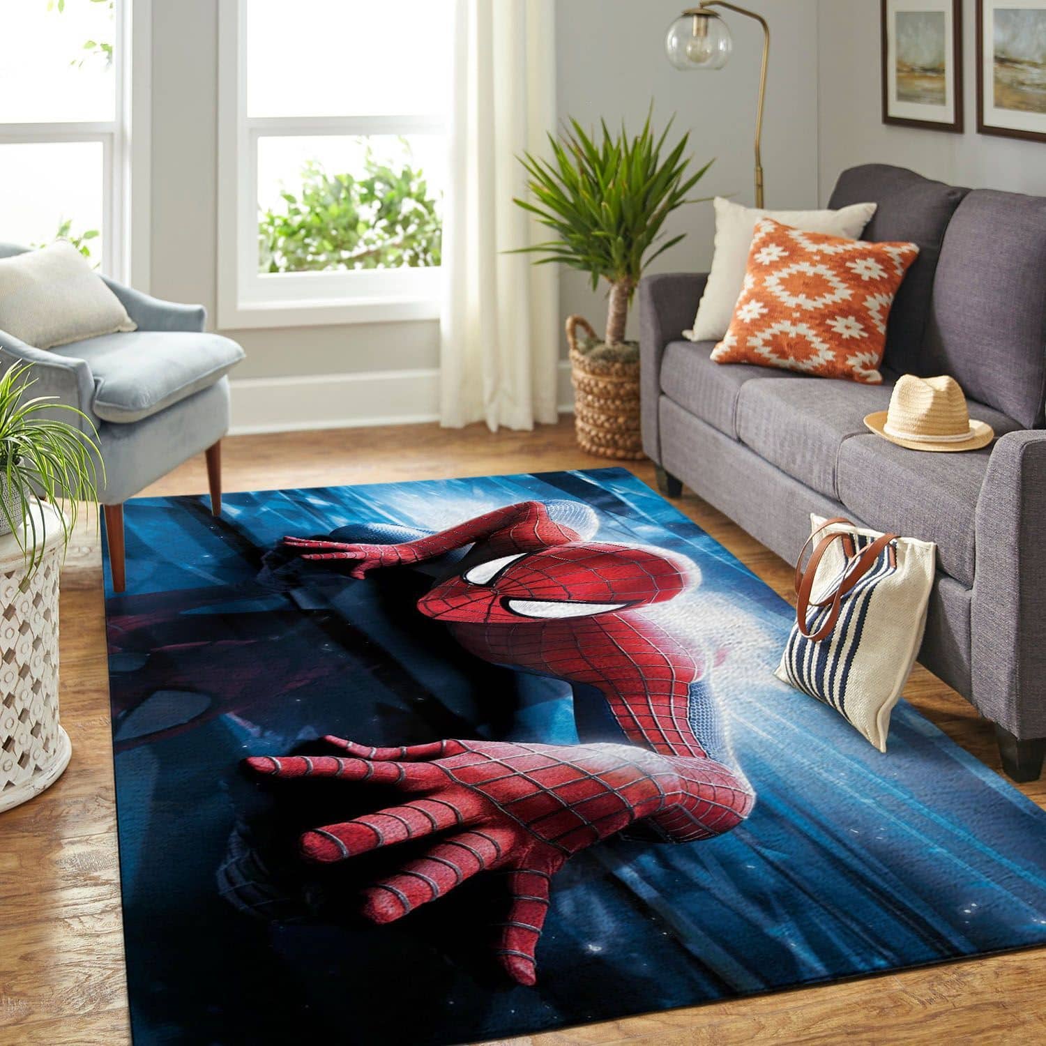 Amazon Spiderman Living Room Area No6587 Rug