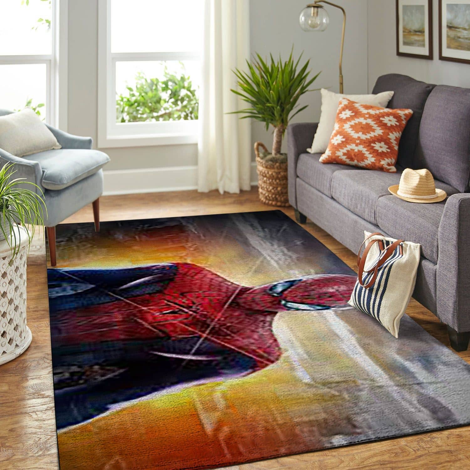 Amazon Spiderman Living Room Area No6589 Rug