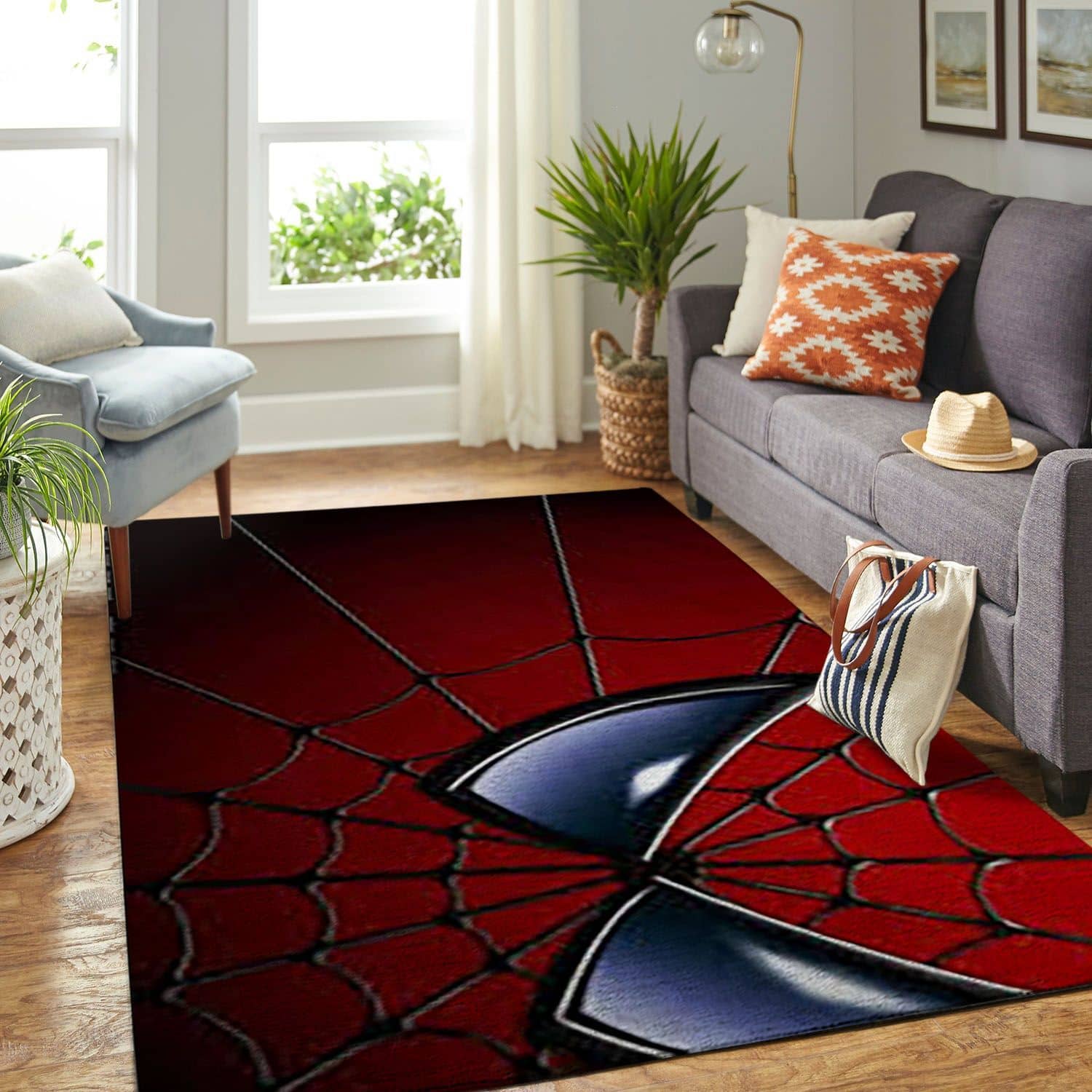 Amazon Spiderman Living Room Area No6596 Rug