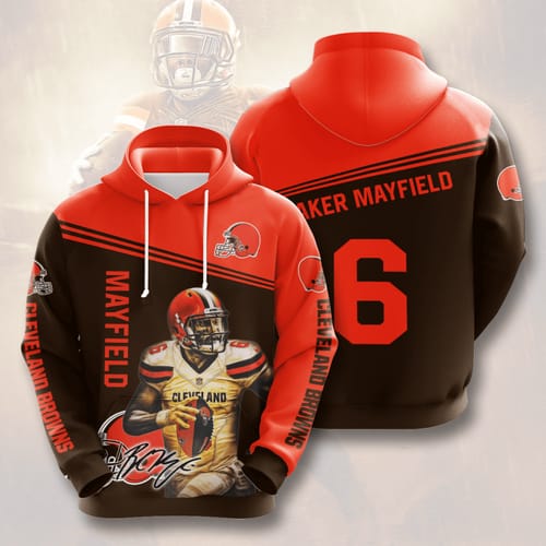 Amazon Sports Team Baker Mayfield Cleveland Browns No696 Hoodie 3D