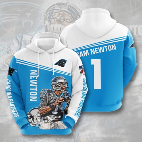 Amazon Sports Team Cam Newton Carolina Panthers No456 Hoodie 3D