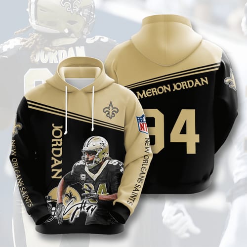 Amazon Sports Team Cameron Jordan New Orleans Saints No564 Hoodie 3D
