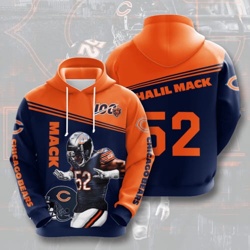 Amazon Sports Team Nfl Chicago Bears No607 Hoodie 3D