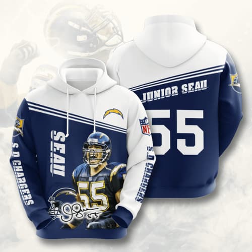 Amazon Sports Team Nfl Los Angeles Chargers No664 Hoodie 3D