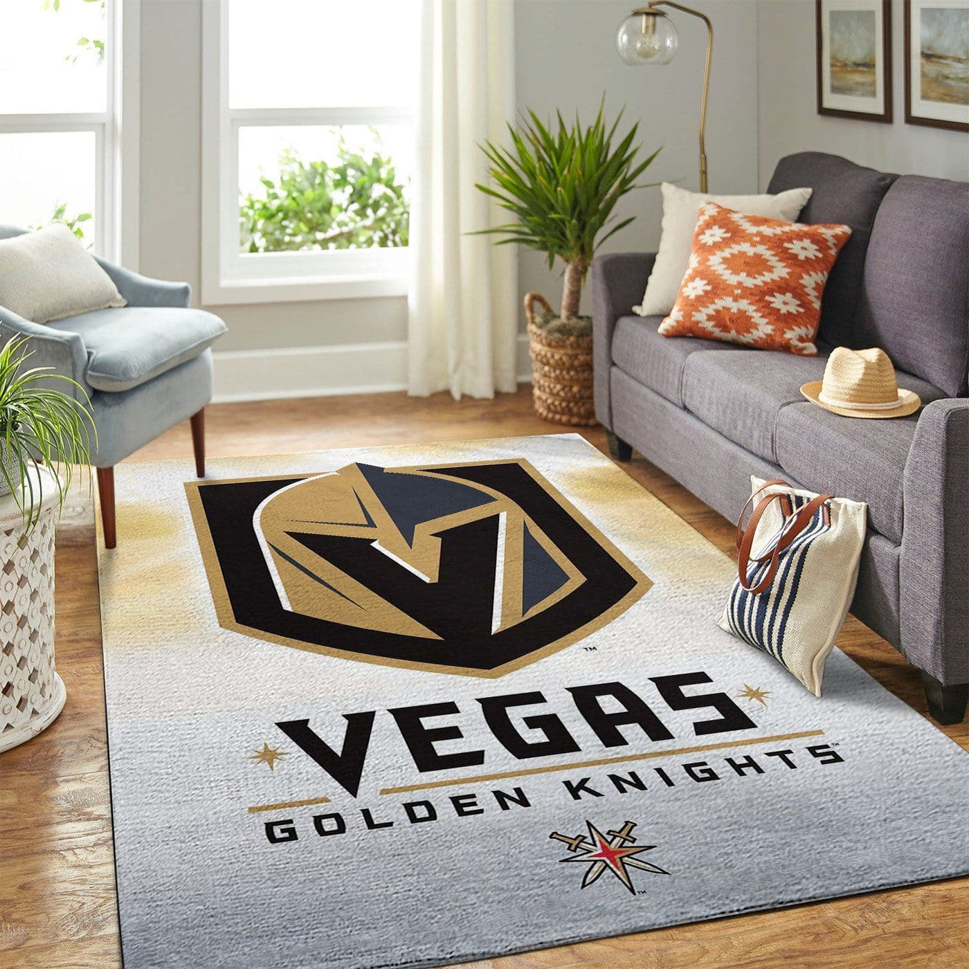 Amazon Vegas Golden Knights Living Room Area No5338 Rug
