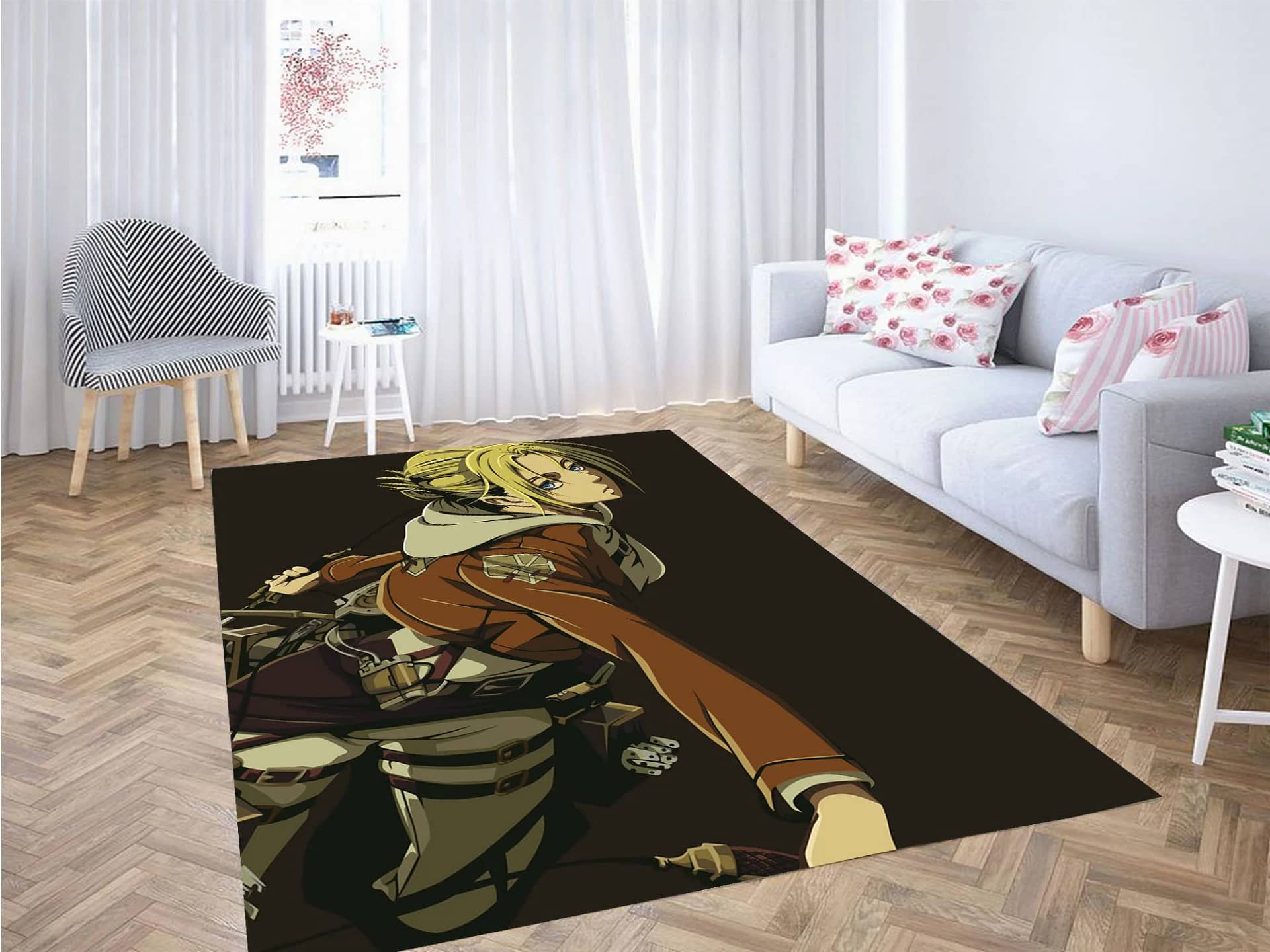 Annie Leonhart Attack On Titan Carpet Rug