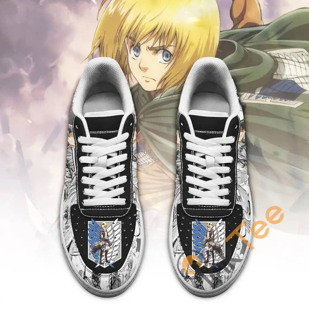 Aot Armin Attack On Titan Anime Mixed Manga Amazon Nike Air Force Shoes