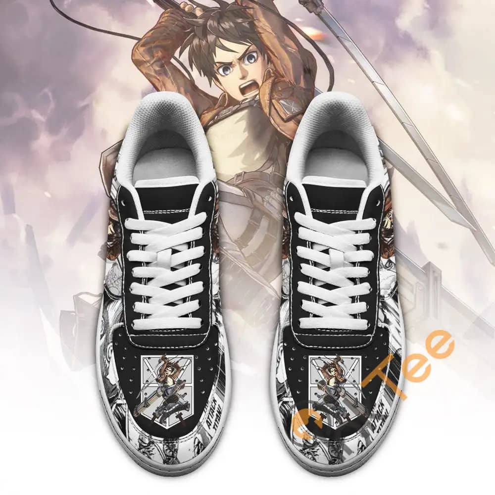 Aot Eren Attack On Titan Anime Mixed Manga Amazon Nike Air Force Shoes