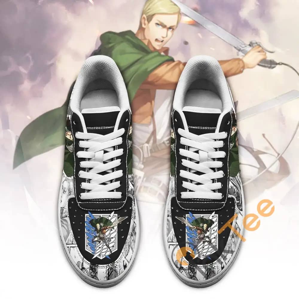 Aot Scout Erwin Attack On Titan Anime Mixed Manga Amazon Nike Air Force Shoes