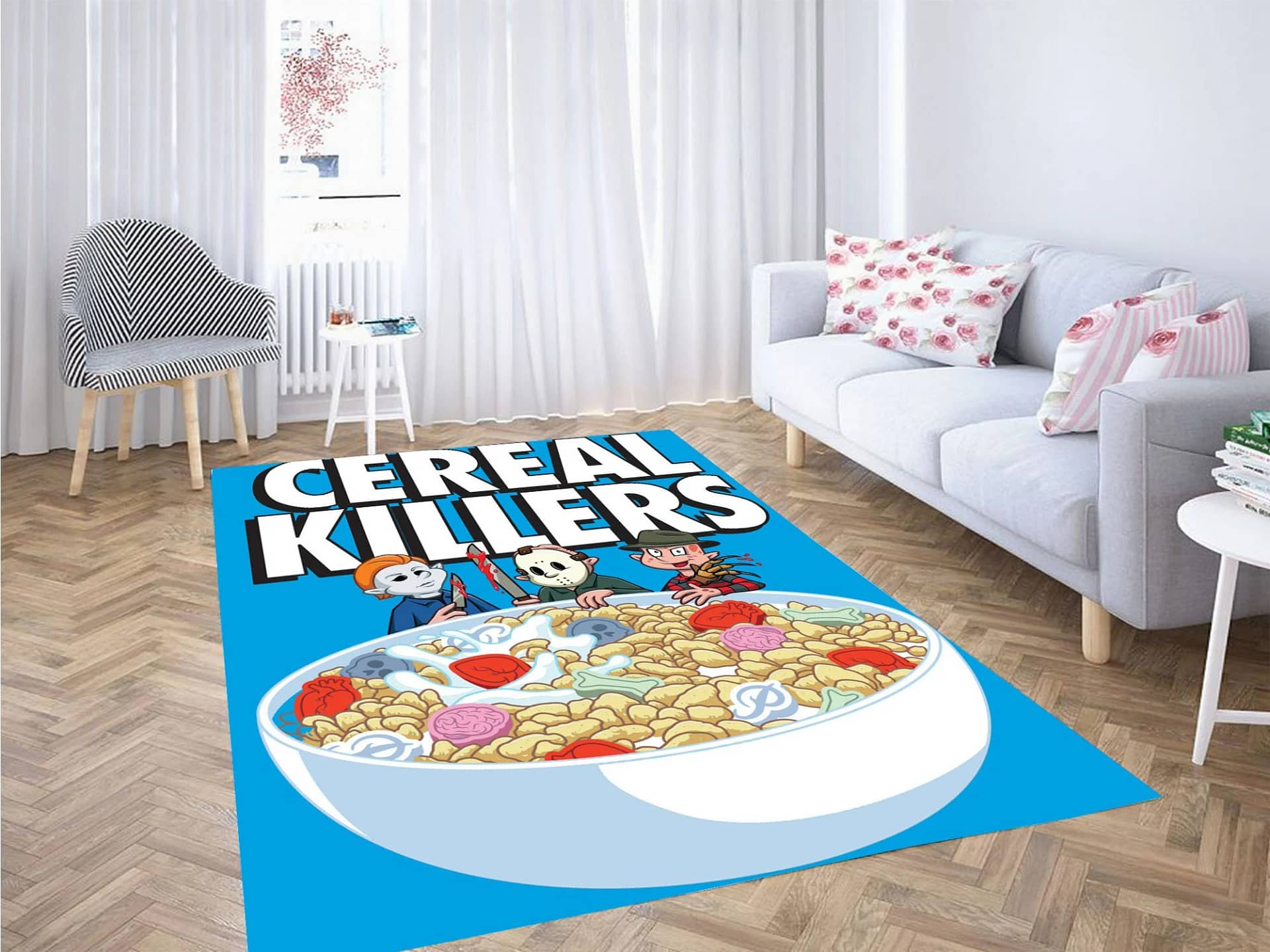Art Cereal Killer Primitive Skateboard Carpet Rug