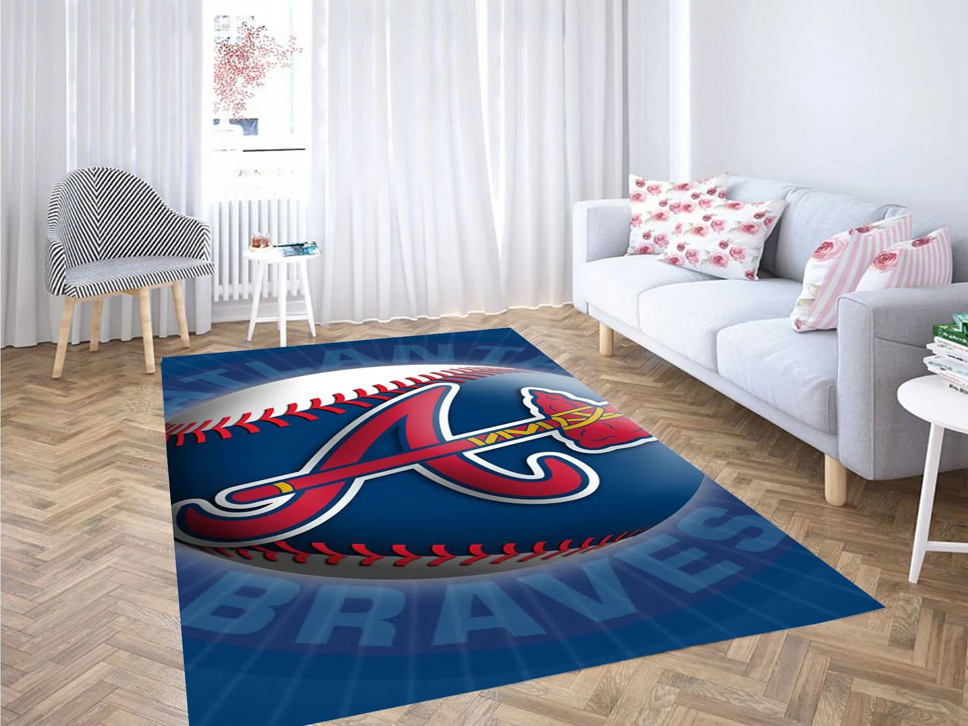 Atlanta Braves Logo Carpet Rug