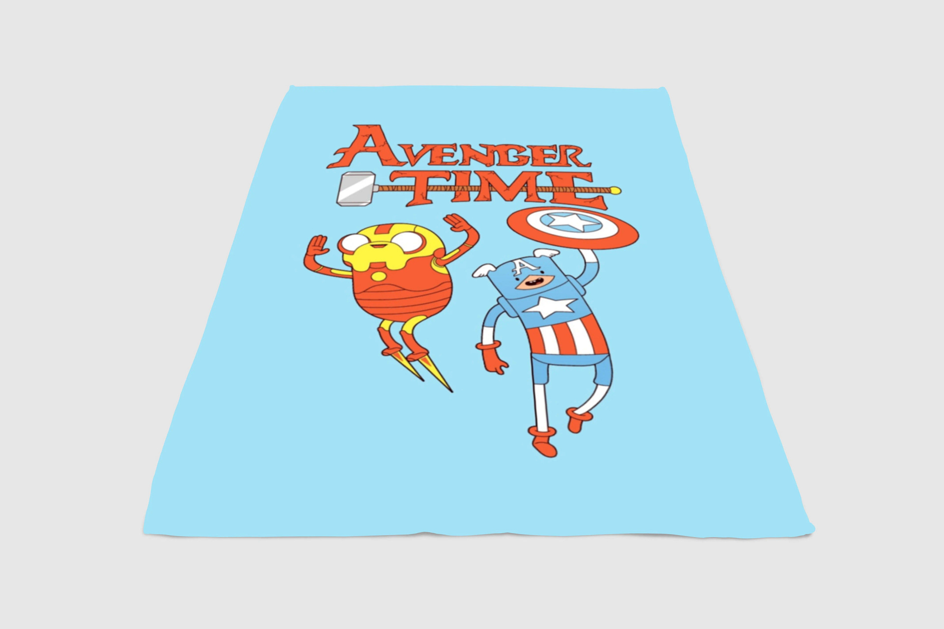 Avenger Time Adventure Time Fleece Blanket