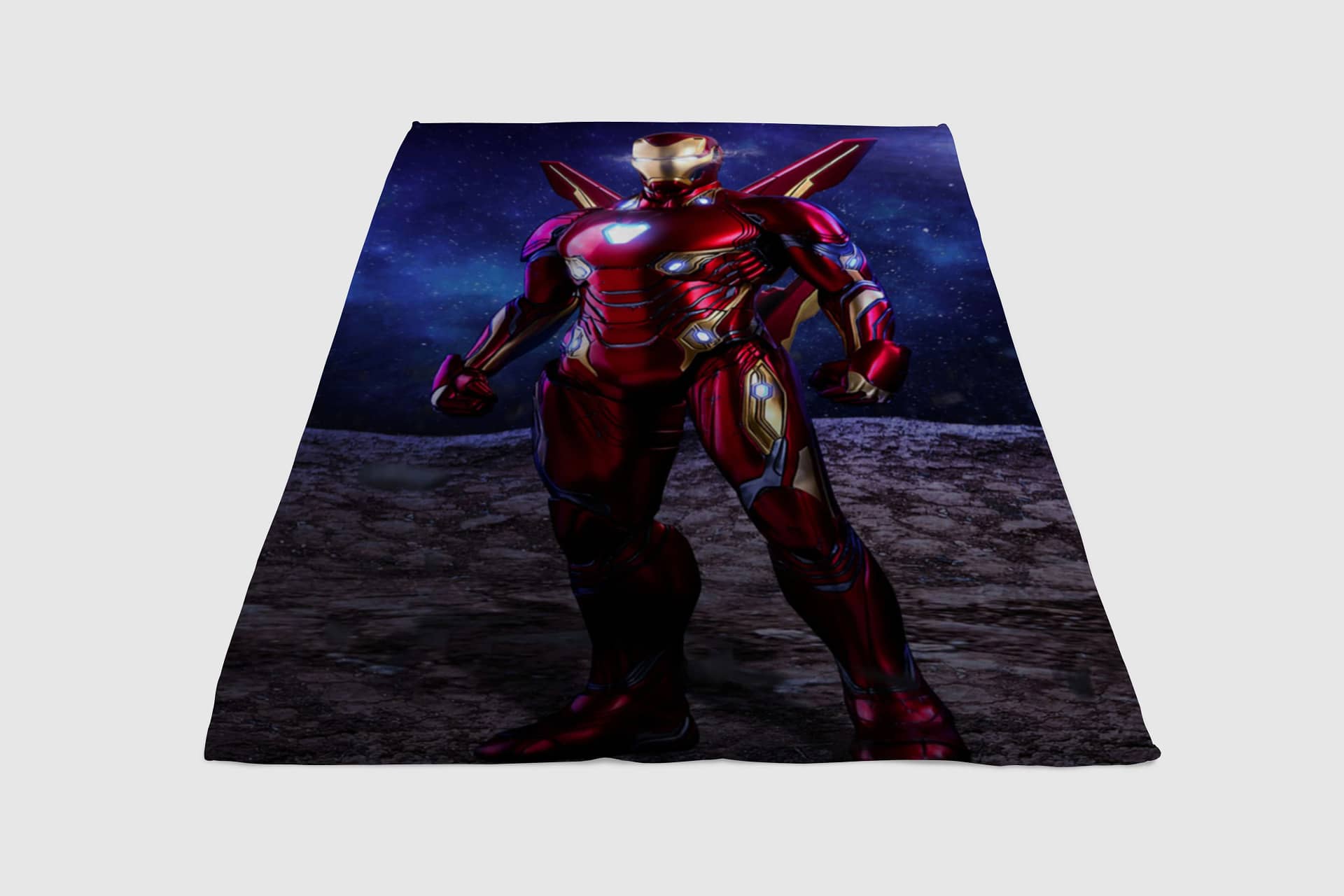 Avengers Infinity Suit Iron Man Fleece Blanket