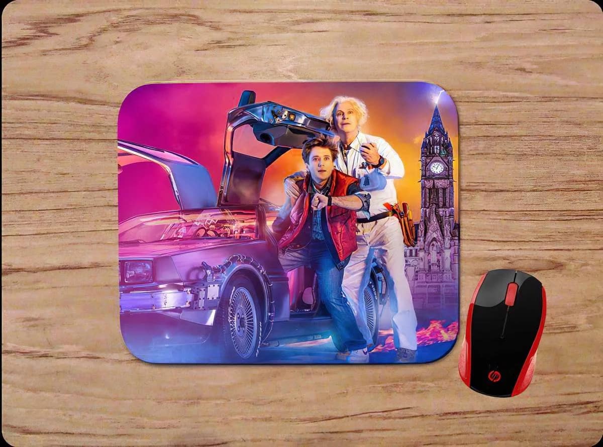 Back To The Future Marty And Doc Mouse Pads