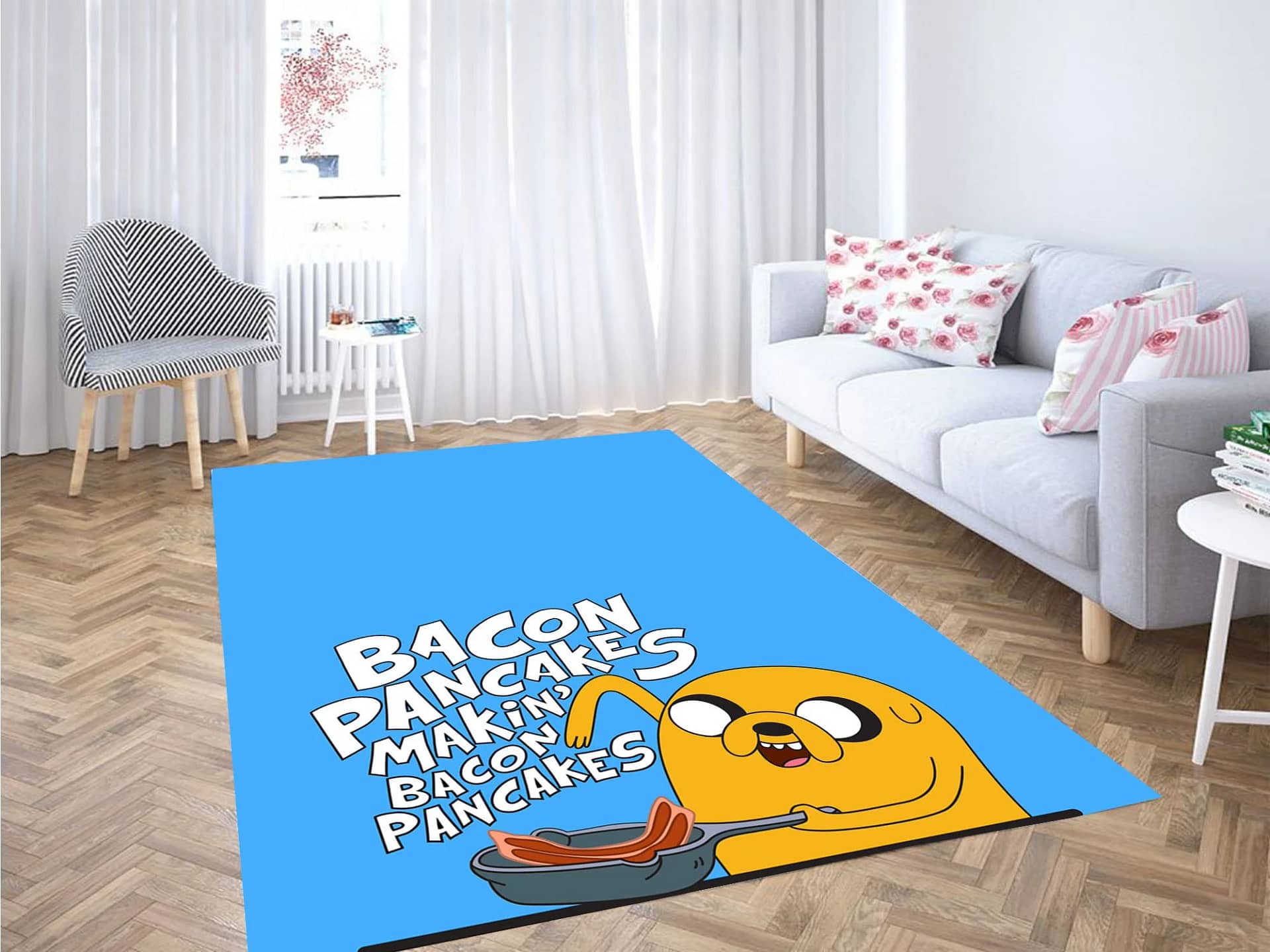 Bacon Pancakes Jack Adventure Time Carpet Rug