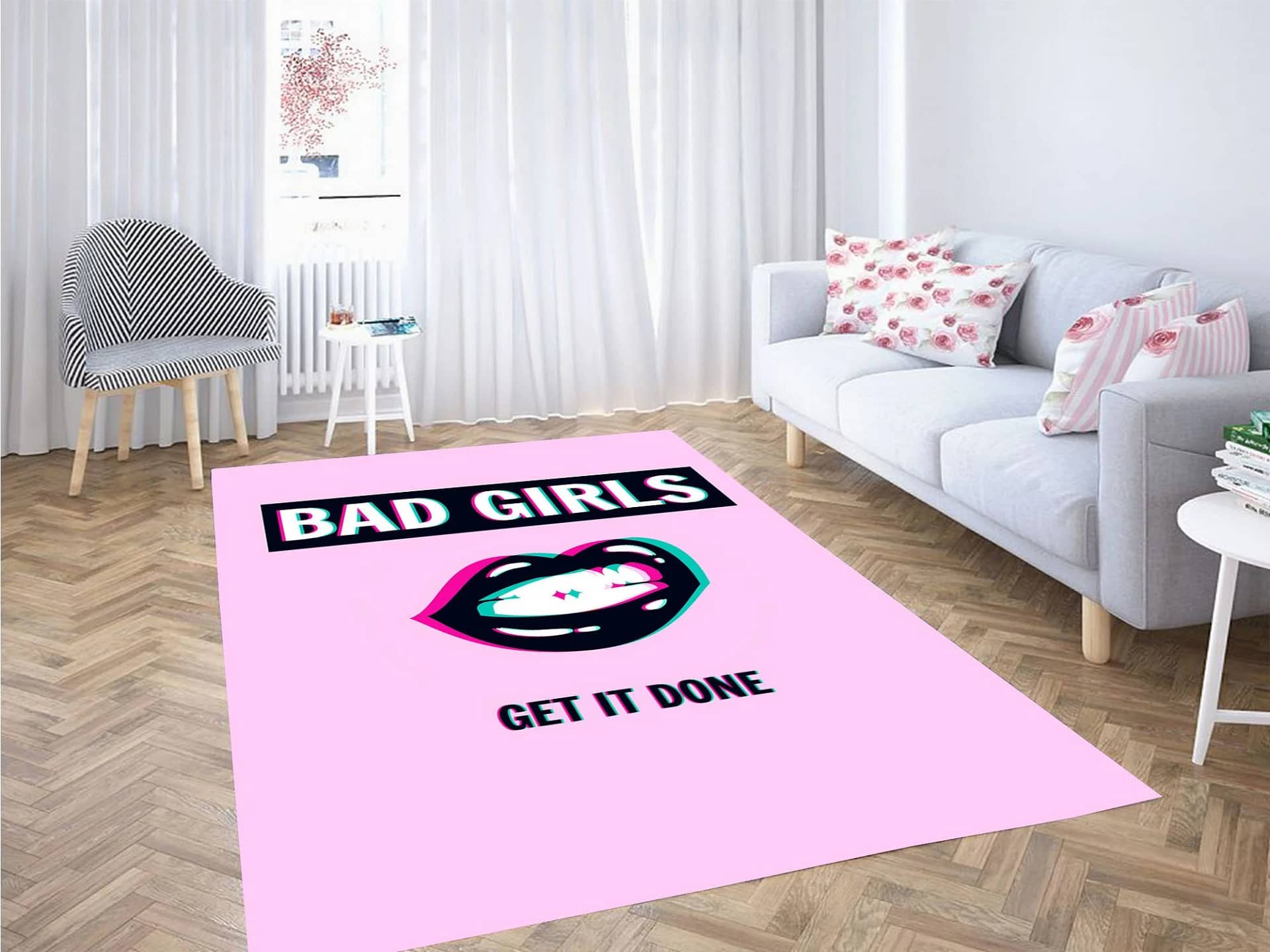 Bad Girls Get It Done Fashion Nova Carpet Rug