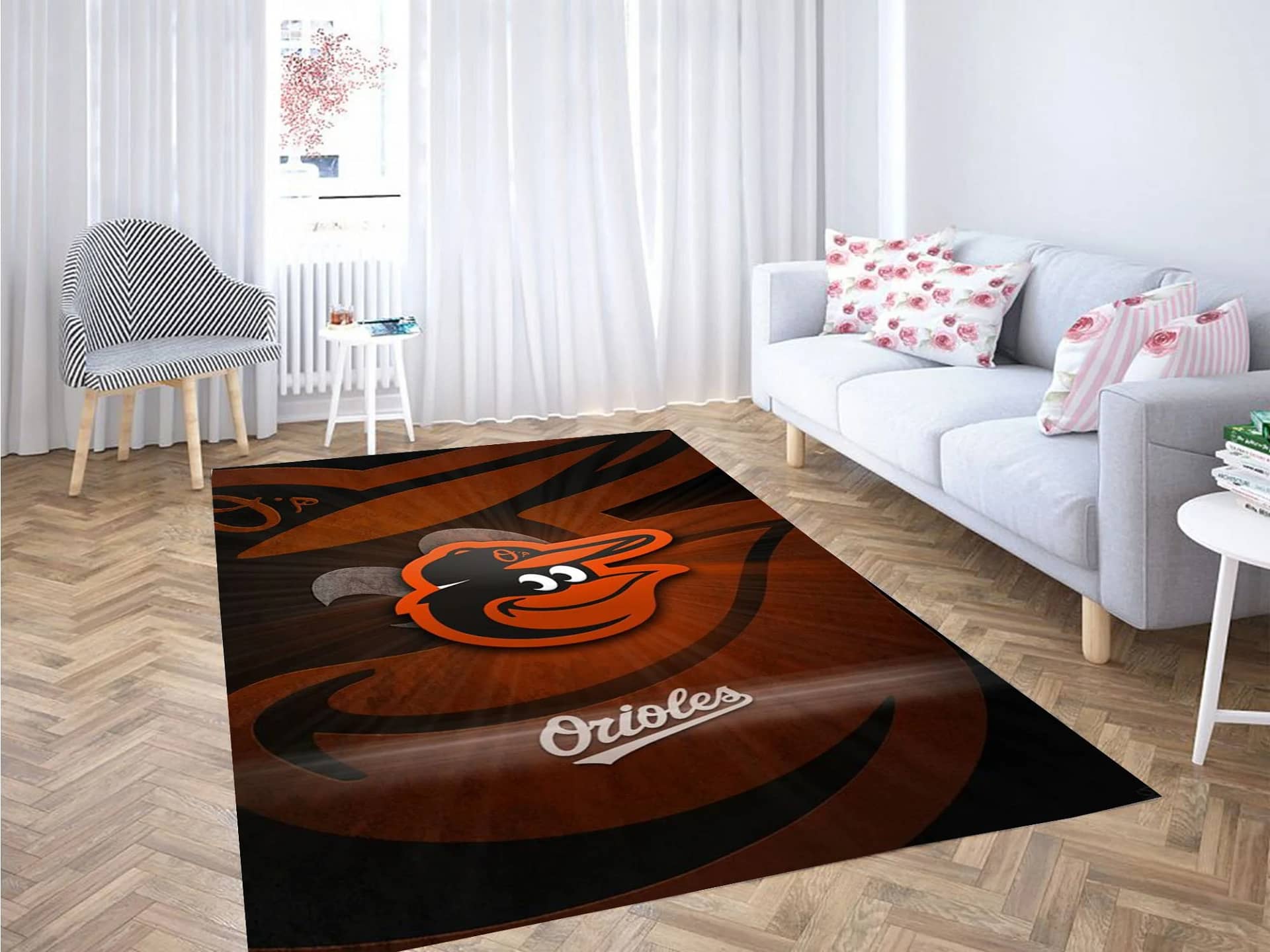 Baltimore Orioles Wallpaper Carpet Rug