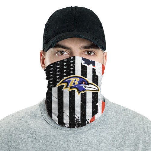 Baltimore Ravens 9 Bandana Scarf Sports Neck Gaiter No1201 Face Mask