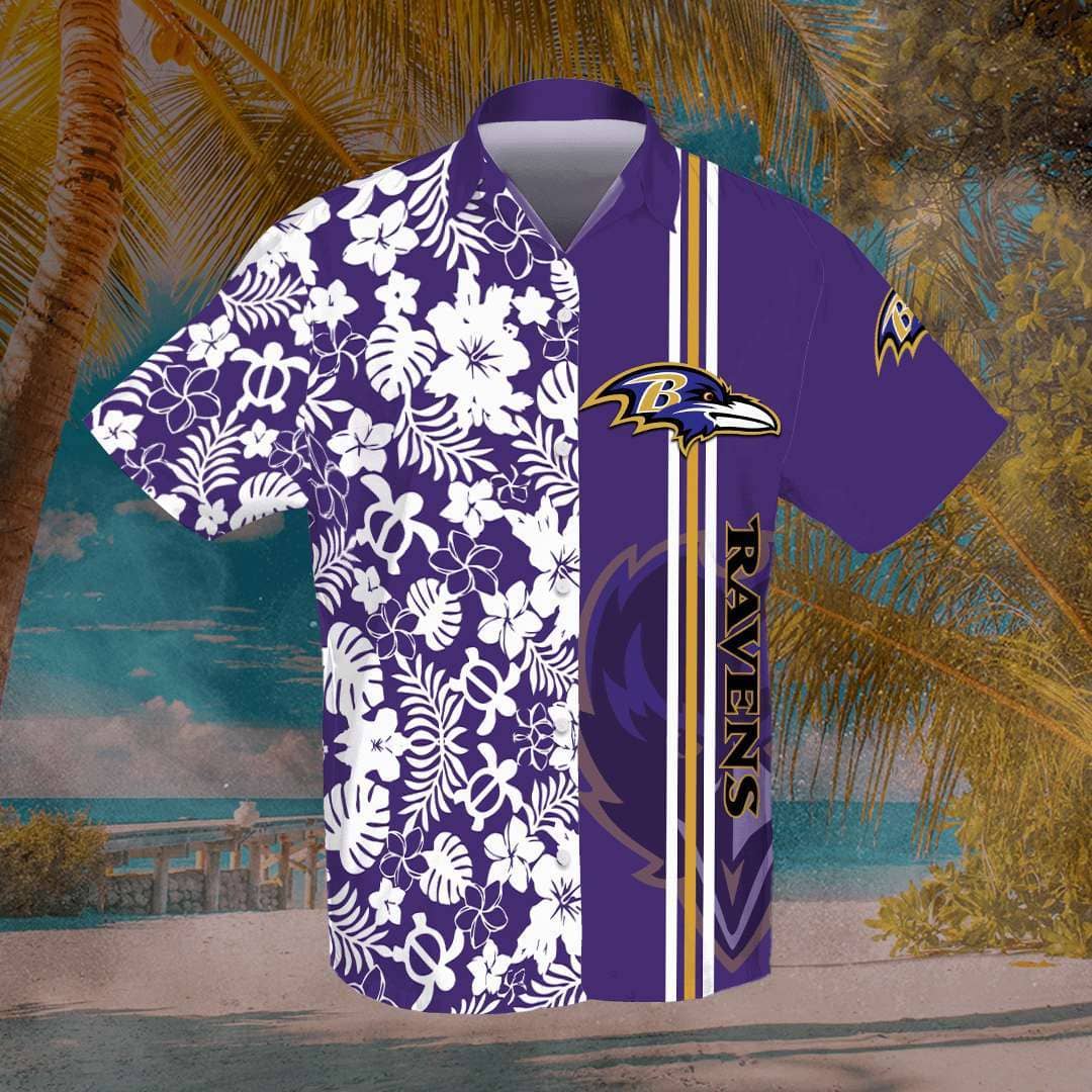 Baltimore Ravens Custom No15 Hawaiian shirts