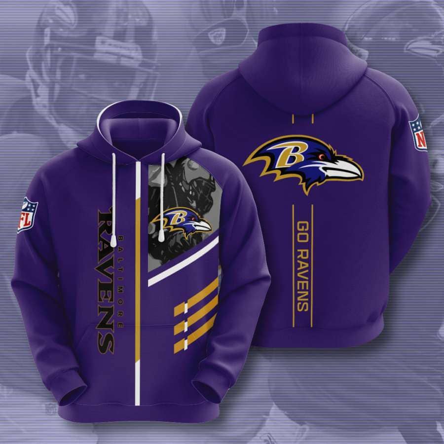 Baltimore Ravens No162 Custom Hoodie 3D