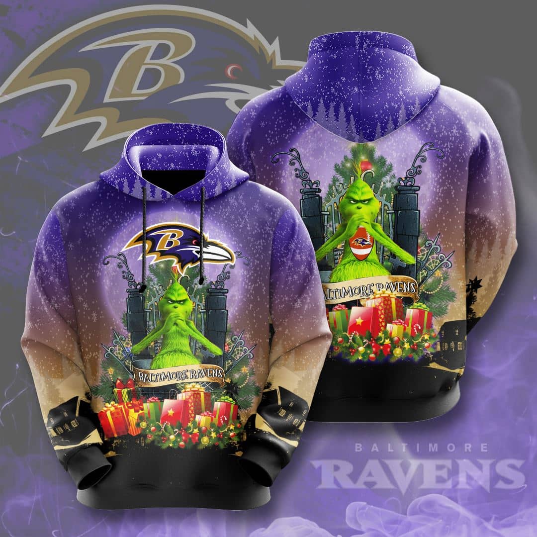 Baltimore Ravens No167 Custom Hoodie 3D