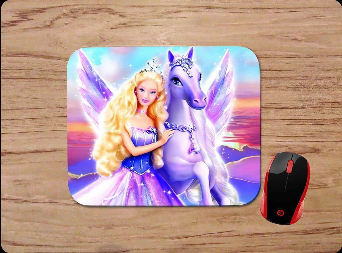 Barbie &Amp; Pegasus Horse Mouse Pads
