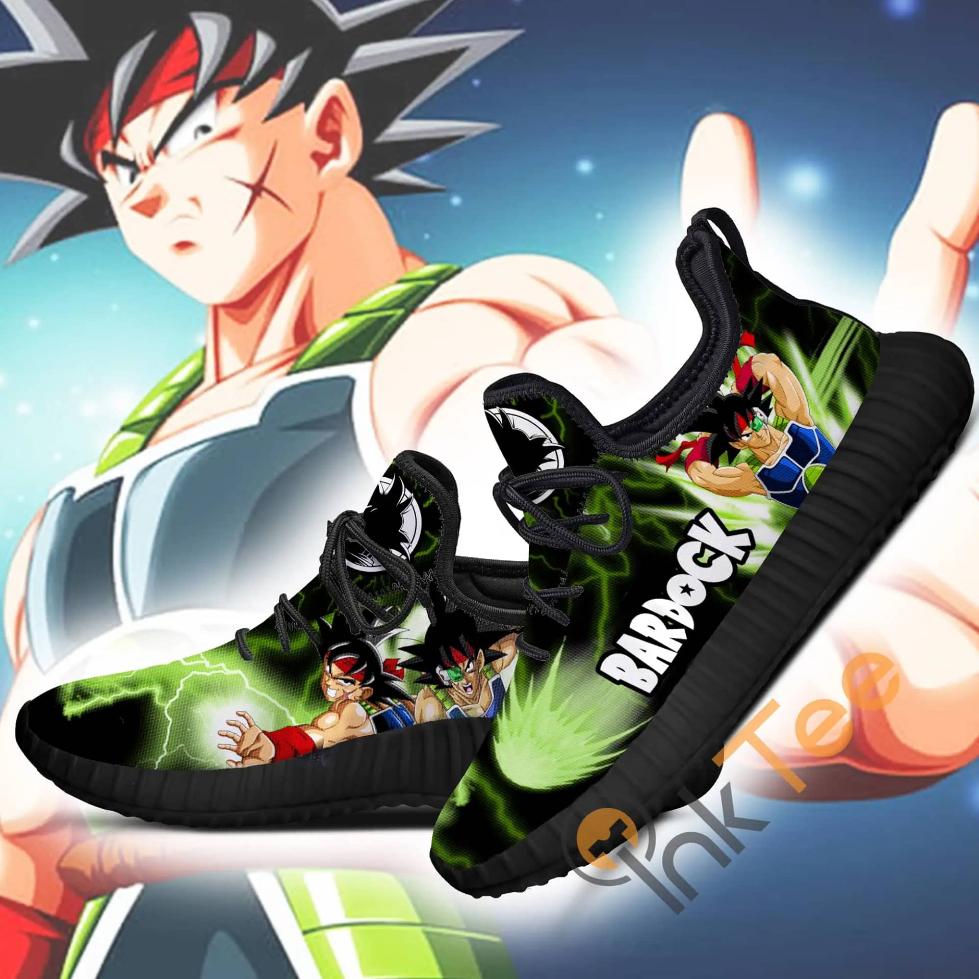 Inktee Store - Bardock Dragon Ball Anime Amazon Reze Shoes Image