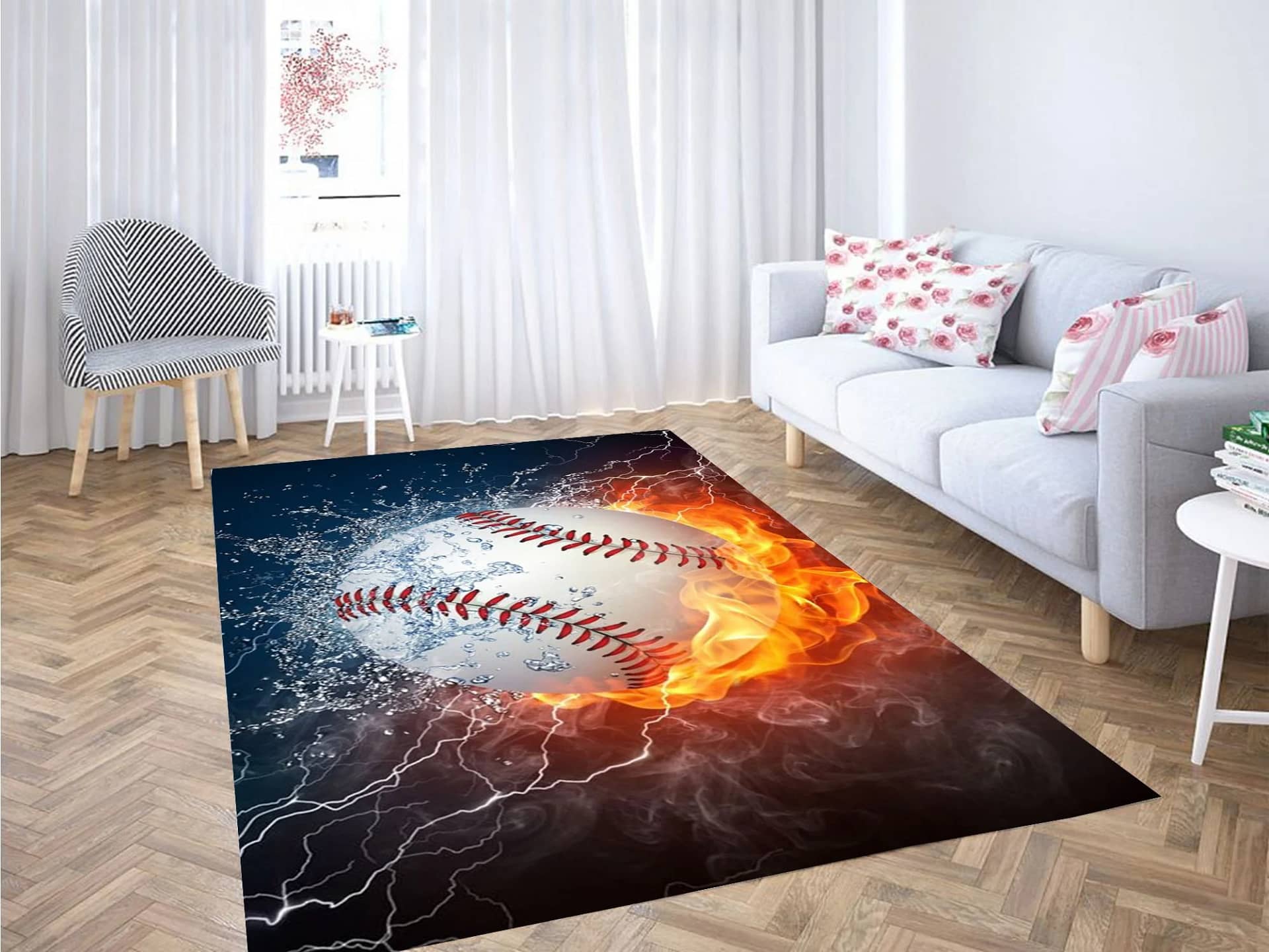 Baseball Logos Carpet Rug