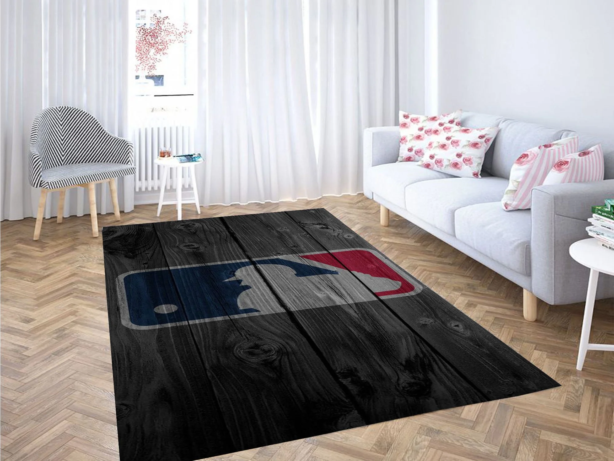 Baseball Players Carpet Rug
