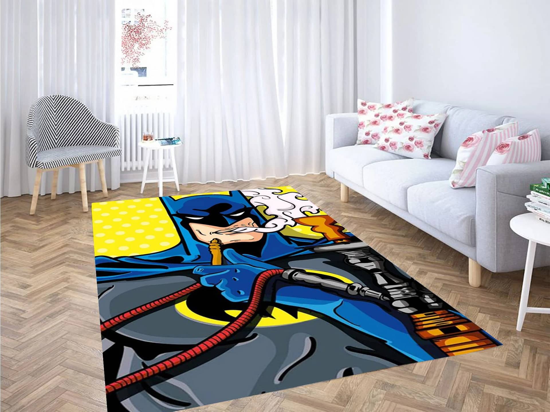 Batman Smoking Wallpaper Carpet Rug