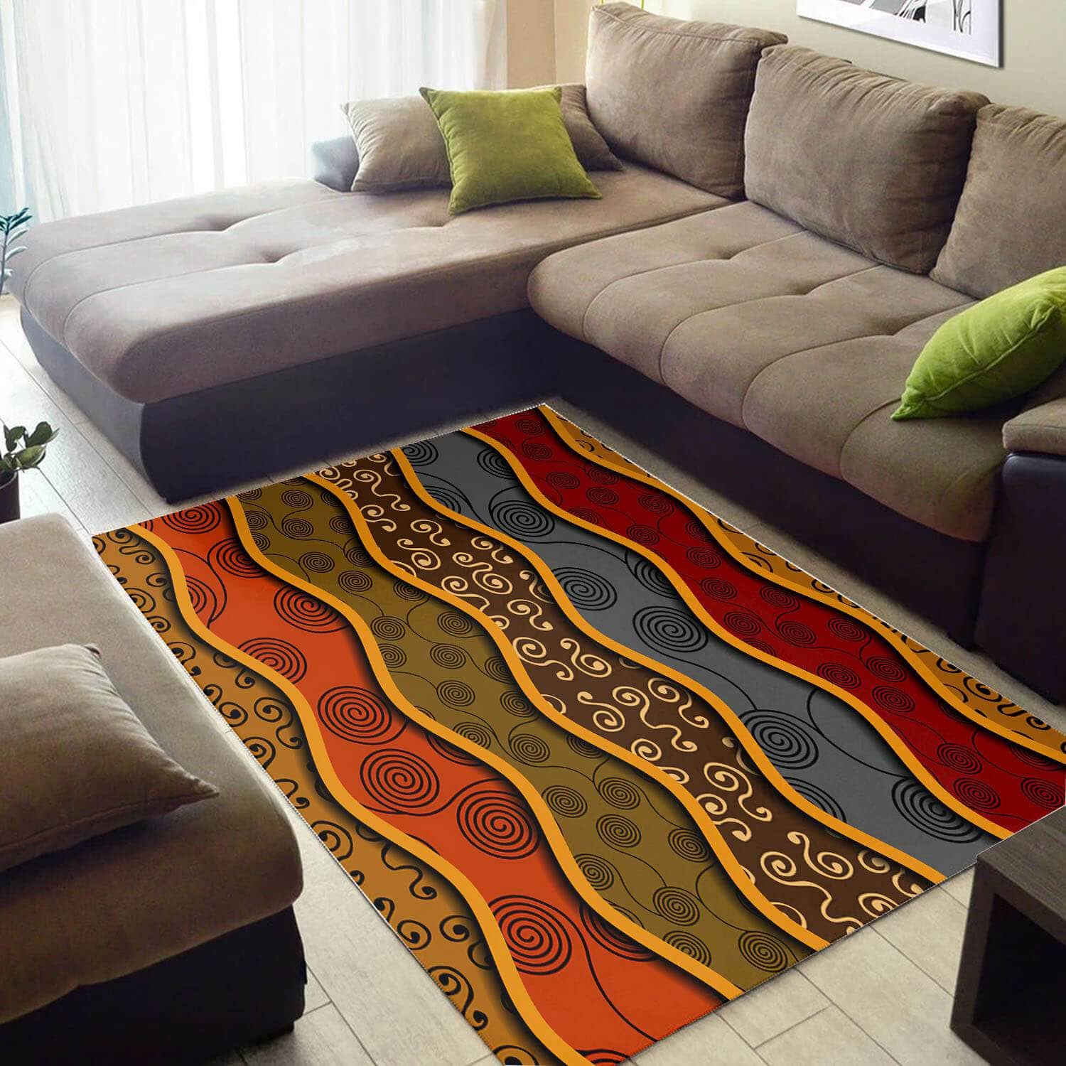 Beautiful African Adorable Afro American Afrocentric Art Style Themed Home Rug