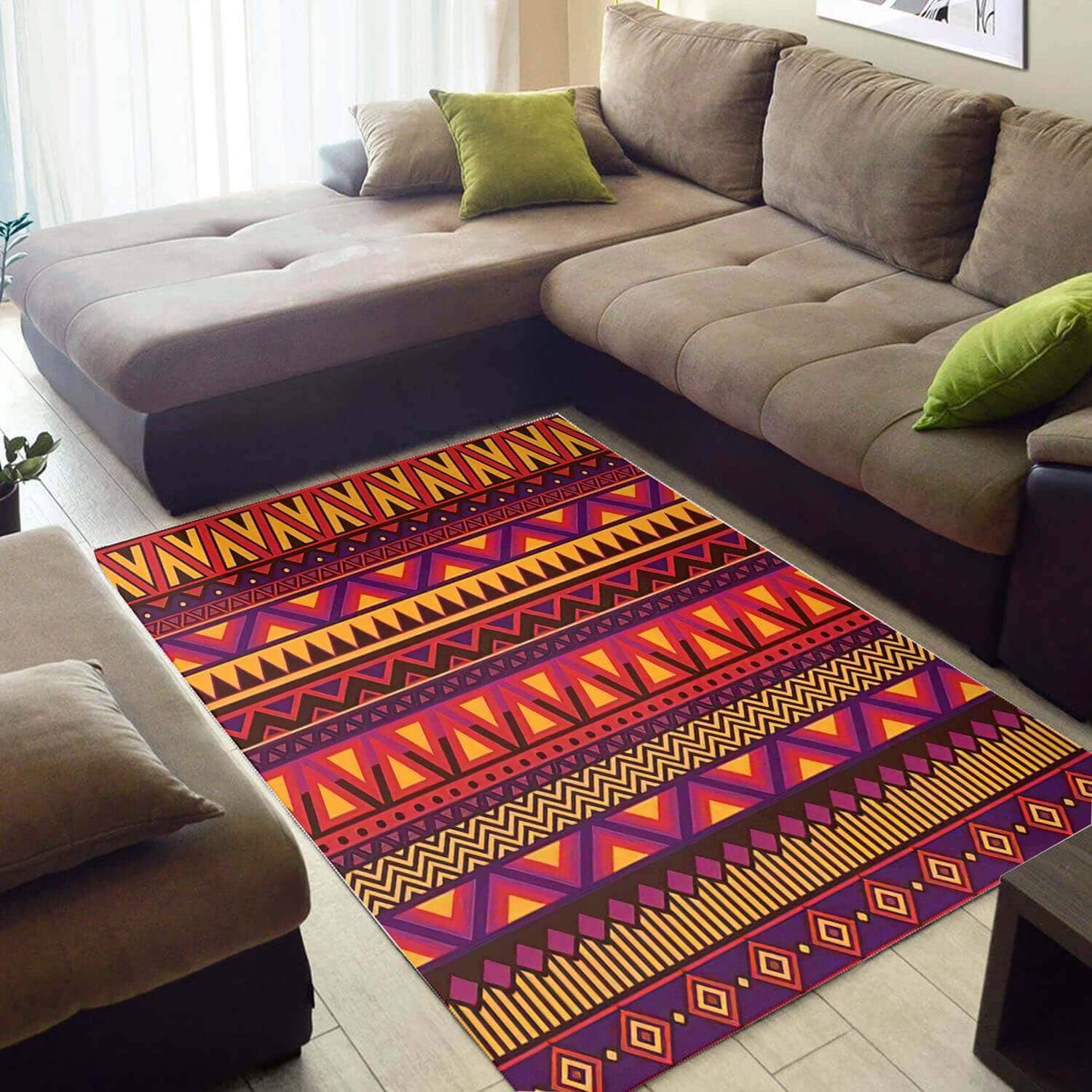 Beautiful African American Vintage Afrocentric Art Style Carpet Room Rug