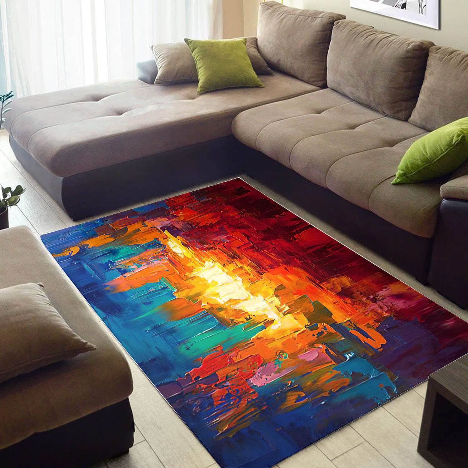 Beautiful African Attractive Natural Hair Afrocentric Art Style Area Inspired Home Rug