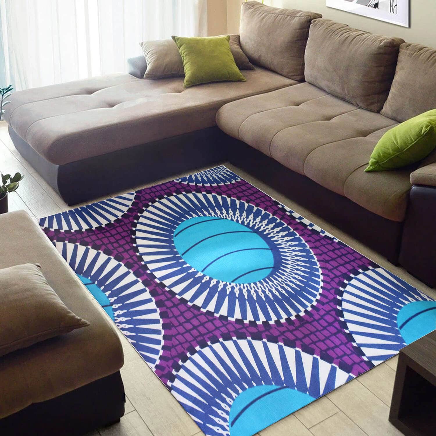 Beautiful African Attractive Natural Hair Seamless Pattern Themed Room Rug