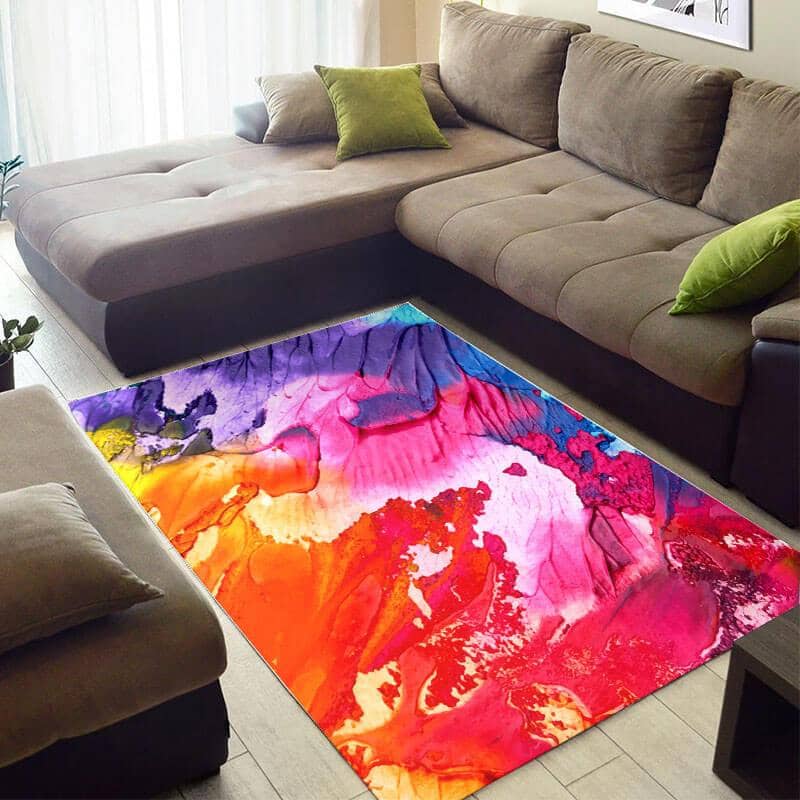 Beautiful African Pretty Abstract Colorful Painting Art Large Style Rug