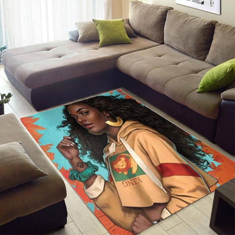 Beautiful African Pretty Style Afro Lady Carpet House Rug