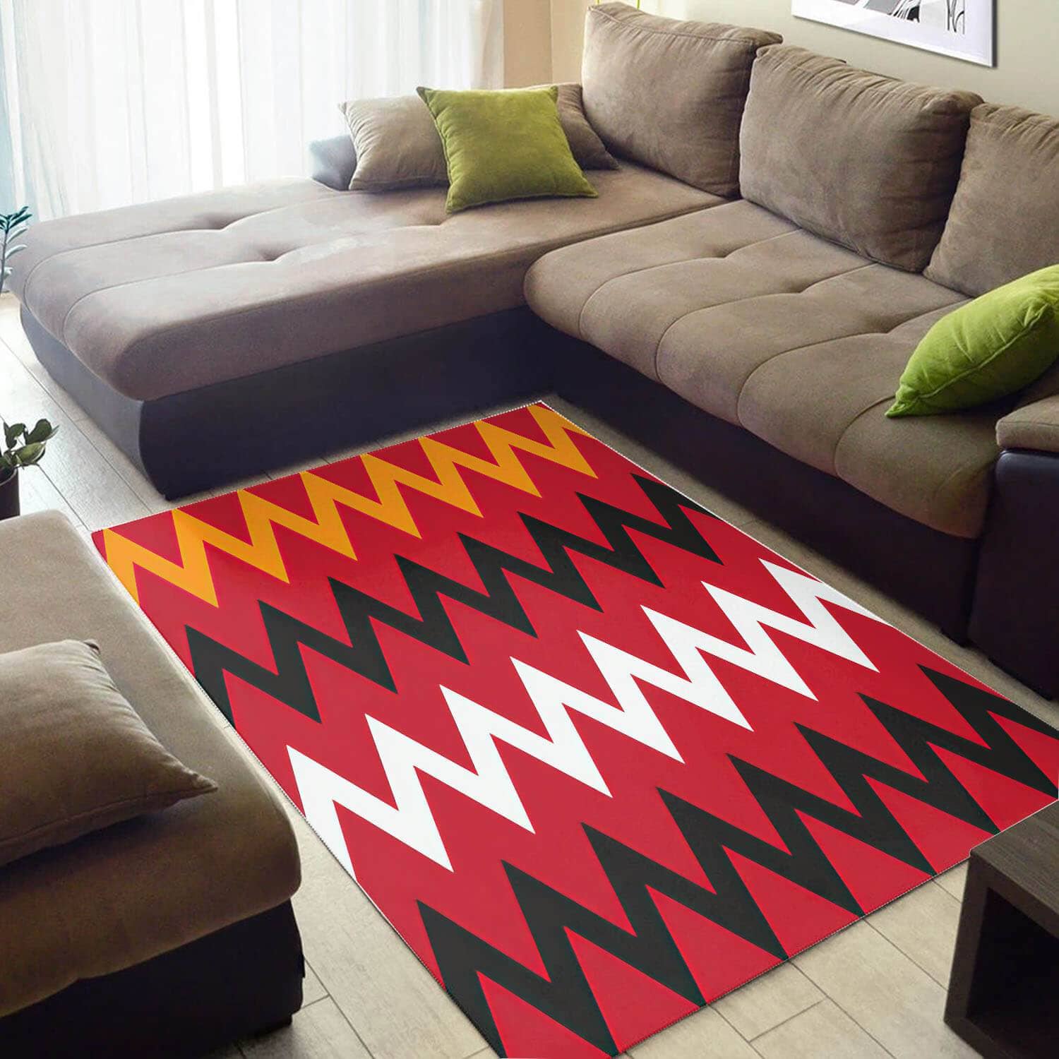 Beautiful African Style Afrocentric Art Design Floor Carpet Room Rug