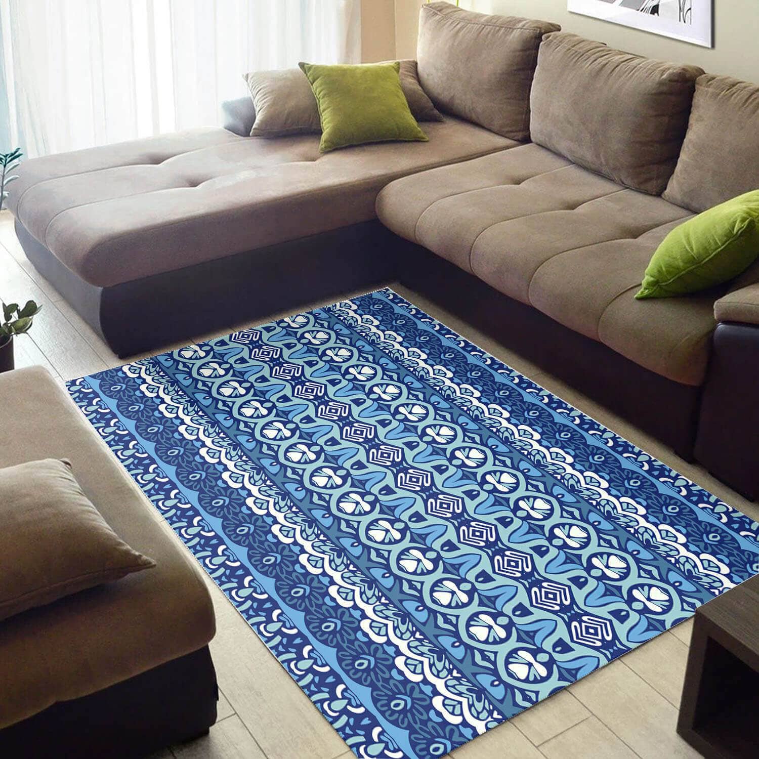 Beautiful African Style Graphic Afrocentric Art Large Carpet Inspired Home Rug
