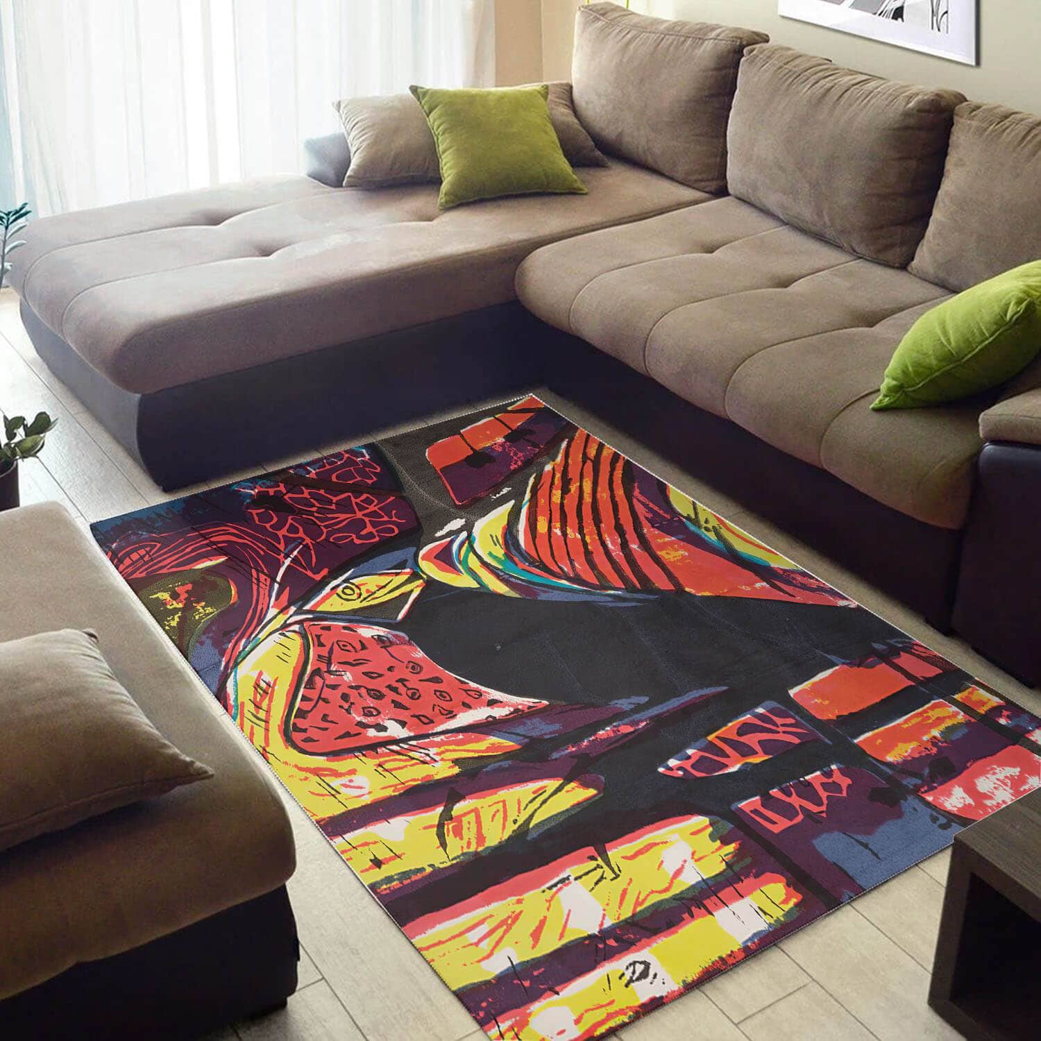 Beautiful African Style Nice Black History Month Ethnic Seamless Pattern Themed Rug