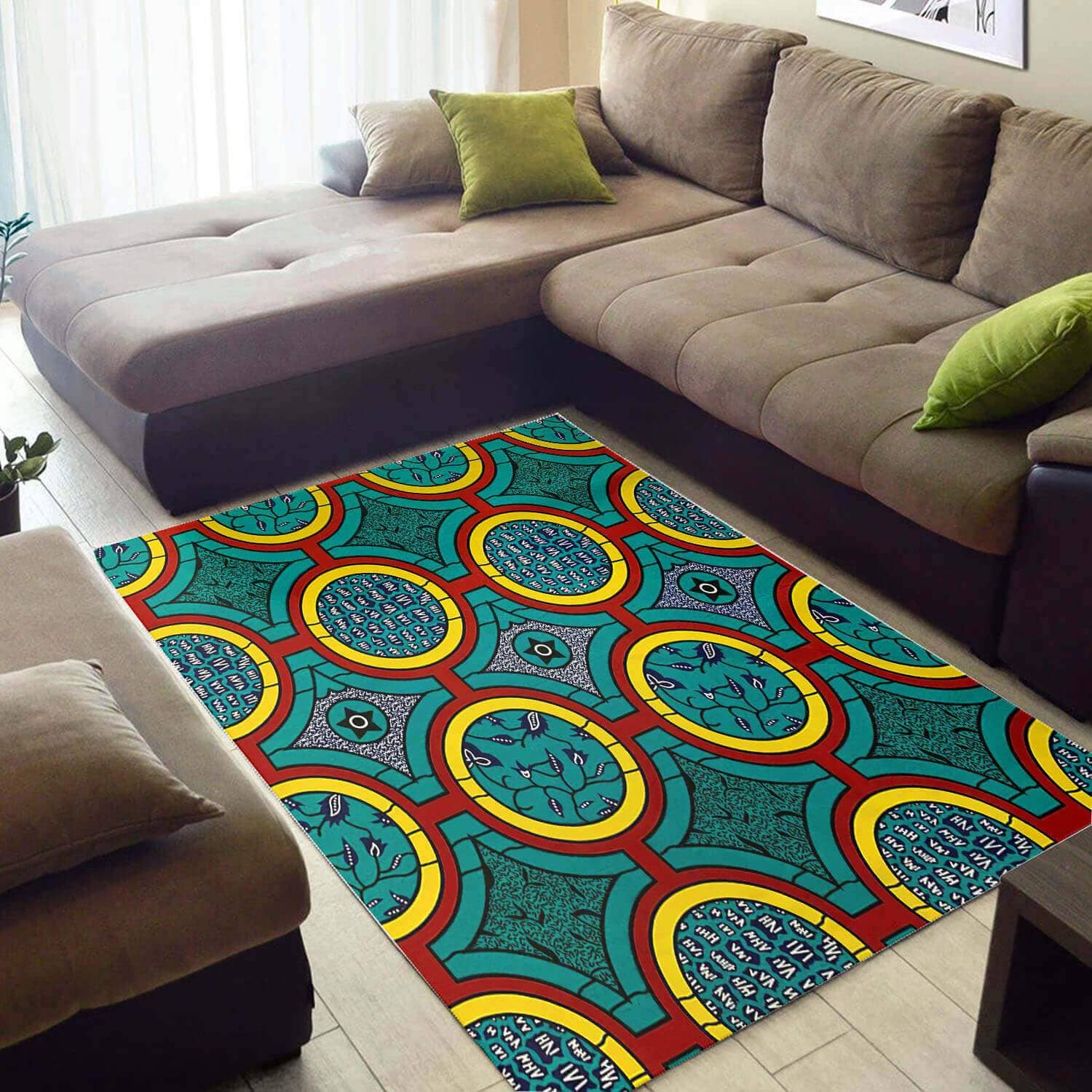 Beautiful African Style Nice Print Afrocentric Art Large Room Rug