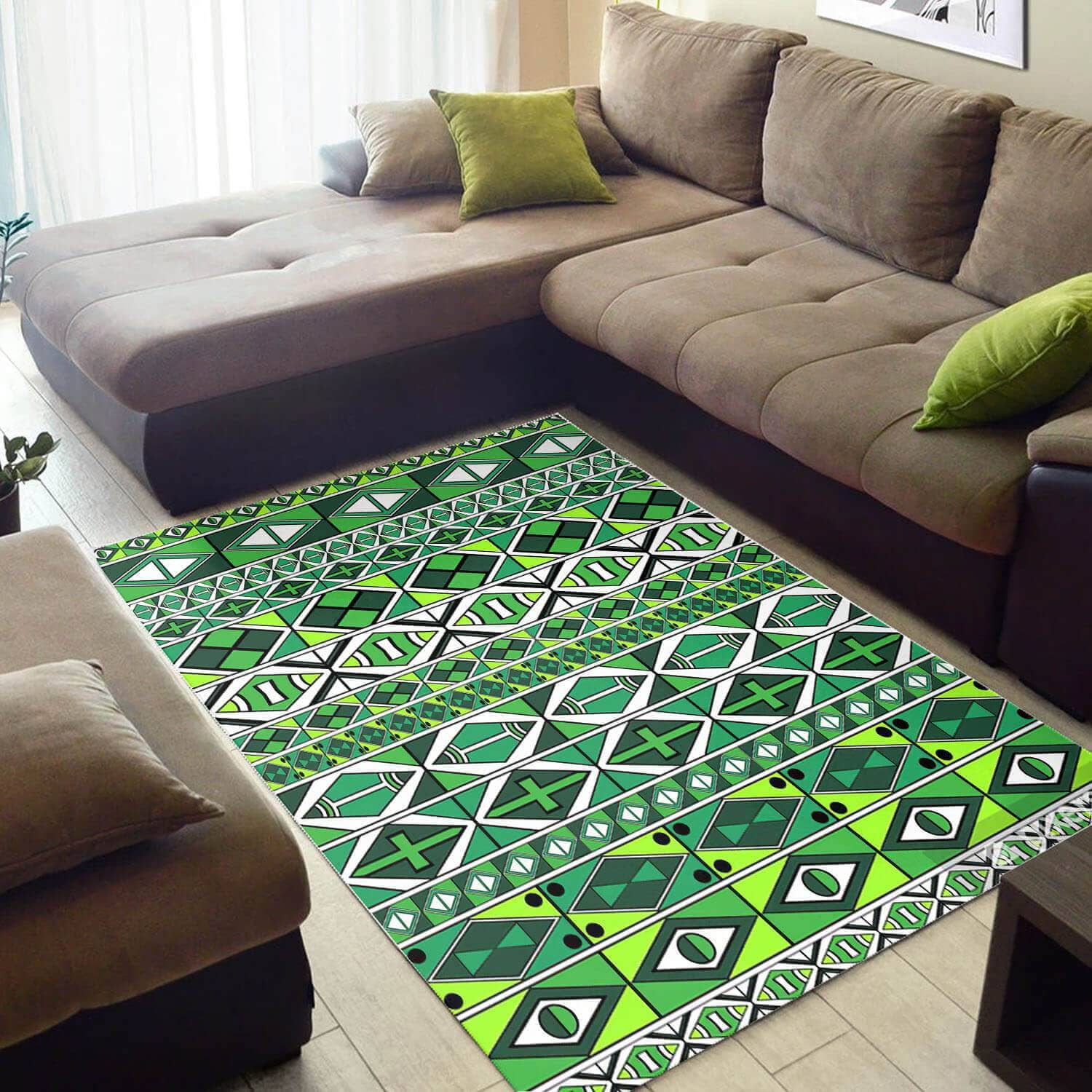 Beautiful African Unique Natural Hair Afrocentric Pattern Art Style Floor Living Room Rug