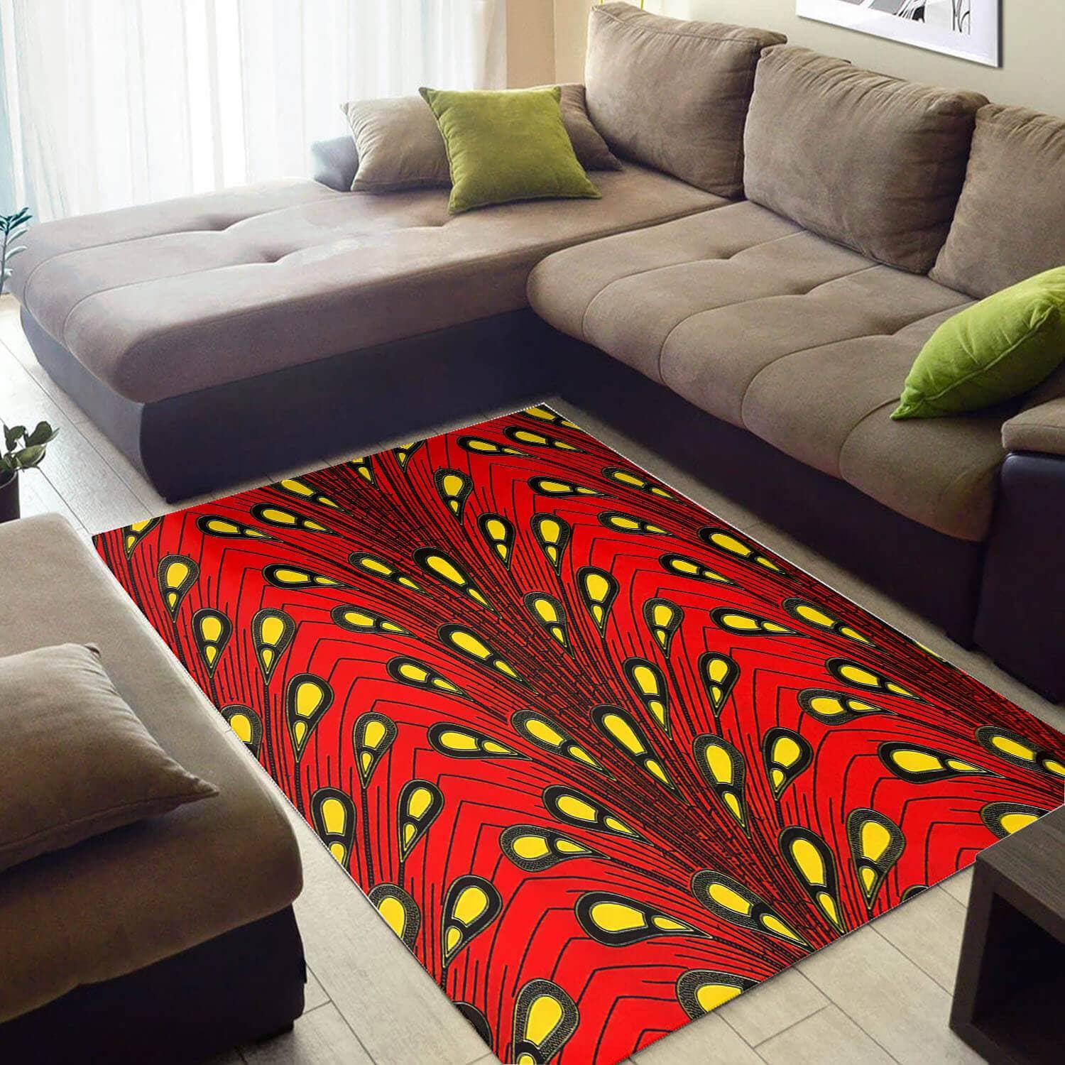 Beautiful African Vintage American Black Art Afrocentric Large Inspired Home Rug