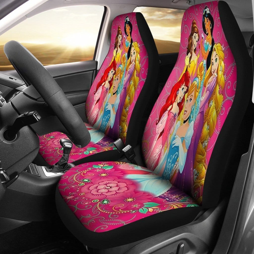 Beauty Disney Princess Cartoon Fan Gift Car Seat Covers